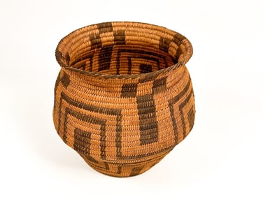 Papago Olla Basket, Mid 20th Century, Southwest American Indian