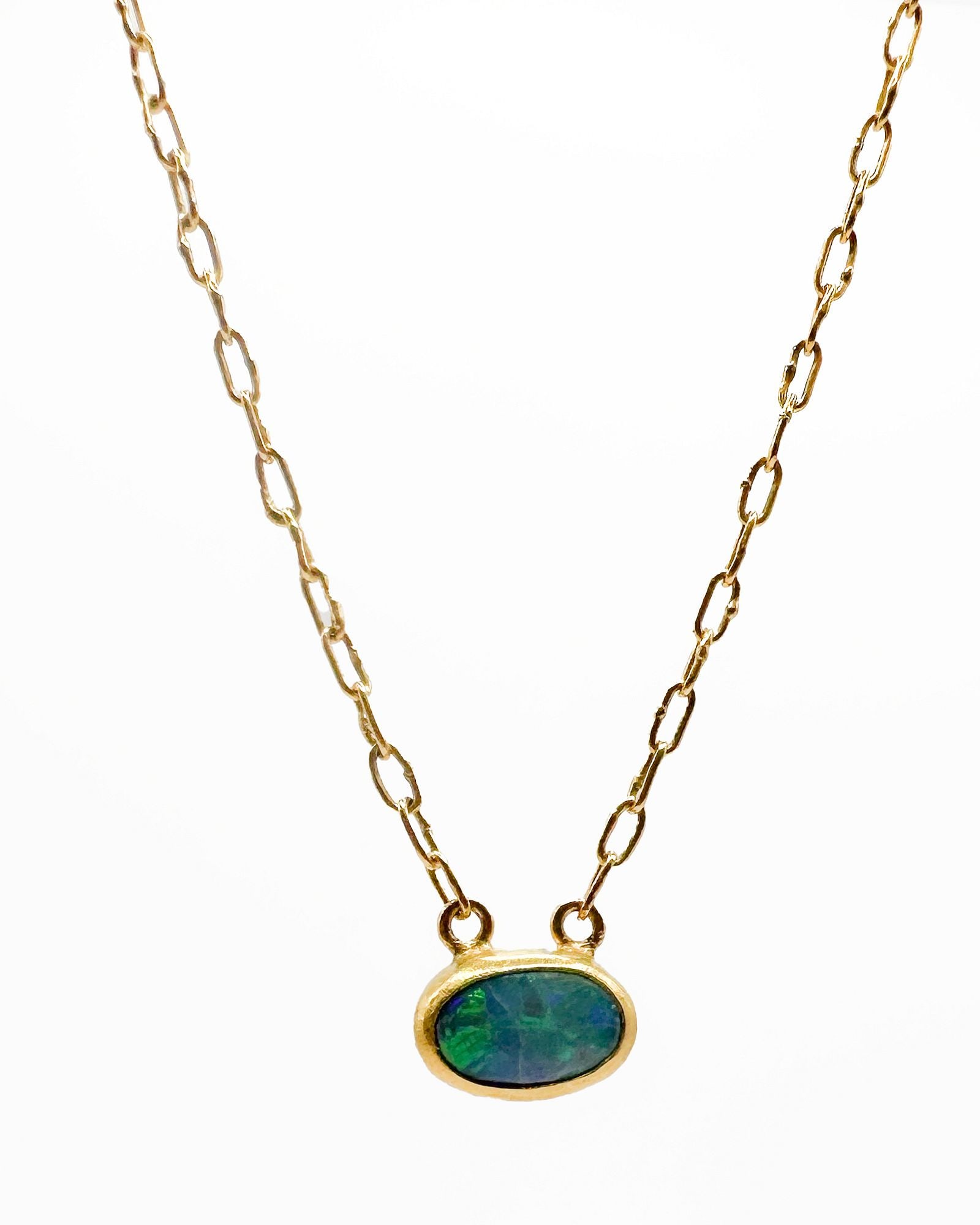 Gurhan 24K Gold Link Necklace With Opal (1 of 5)