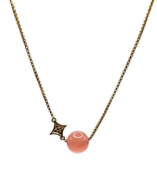 H. Stern 18K Yellow Gold Moonstone & Diamond Star Pendant Necklace