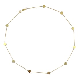 Jennifer Meyer 14K Yellow Gold Heart Chain Necklace