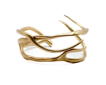 Annette Ferdinandsen 10K Yellow Gold Branch Cuff Bracelet