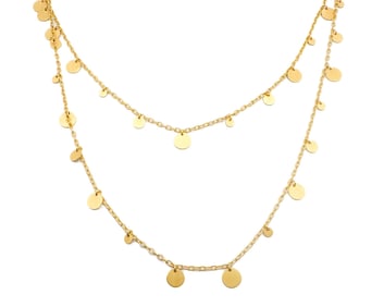 Marie-Hélène De Taillac 22K Gold Sequin Necklace