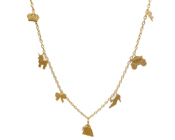 Marie-Hélène De Taillac 22K Gold Versailles Charm Necklace