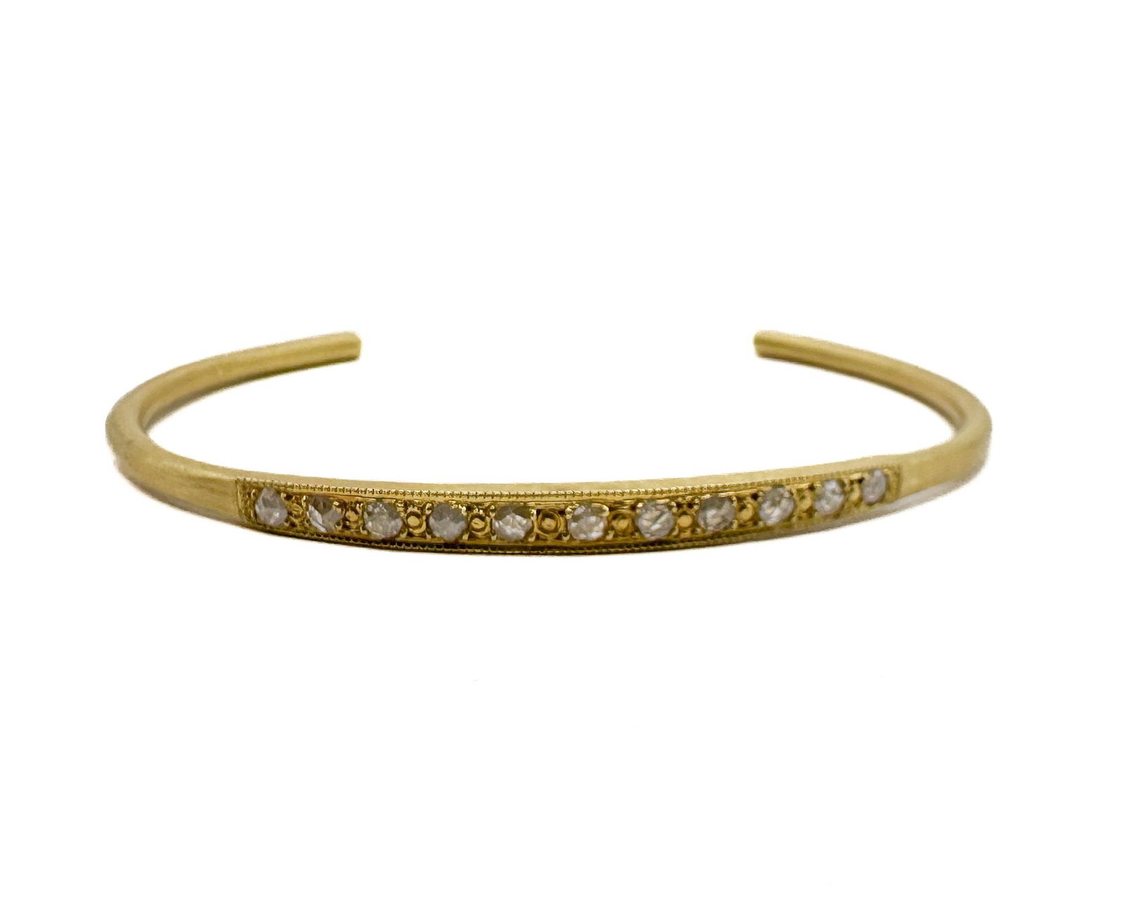 Brooke Gregson 18K Yellow Gold Diamond Pavé Cuff Bracelet (1 of 3)