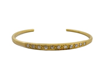 Brooke Gregson 18K Yellow Gold Diamond Pavé Cuff Bracelet