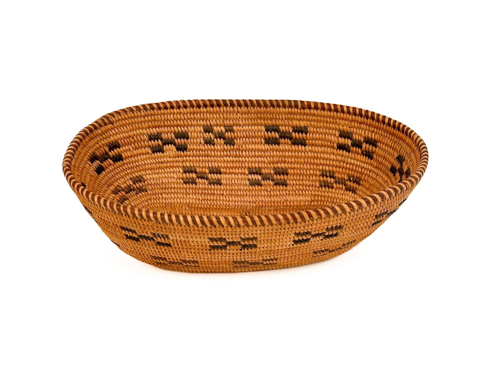 Pomo, Coiled Basket With Geometric Design, Early 20th Century, California American Indian (1 of 7)