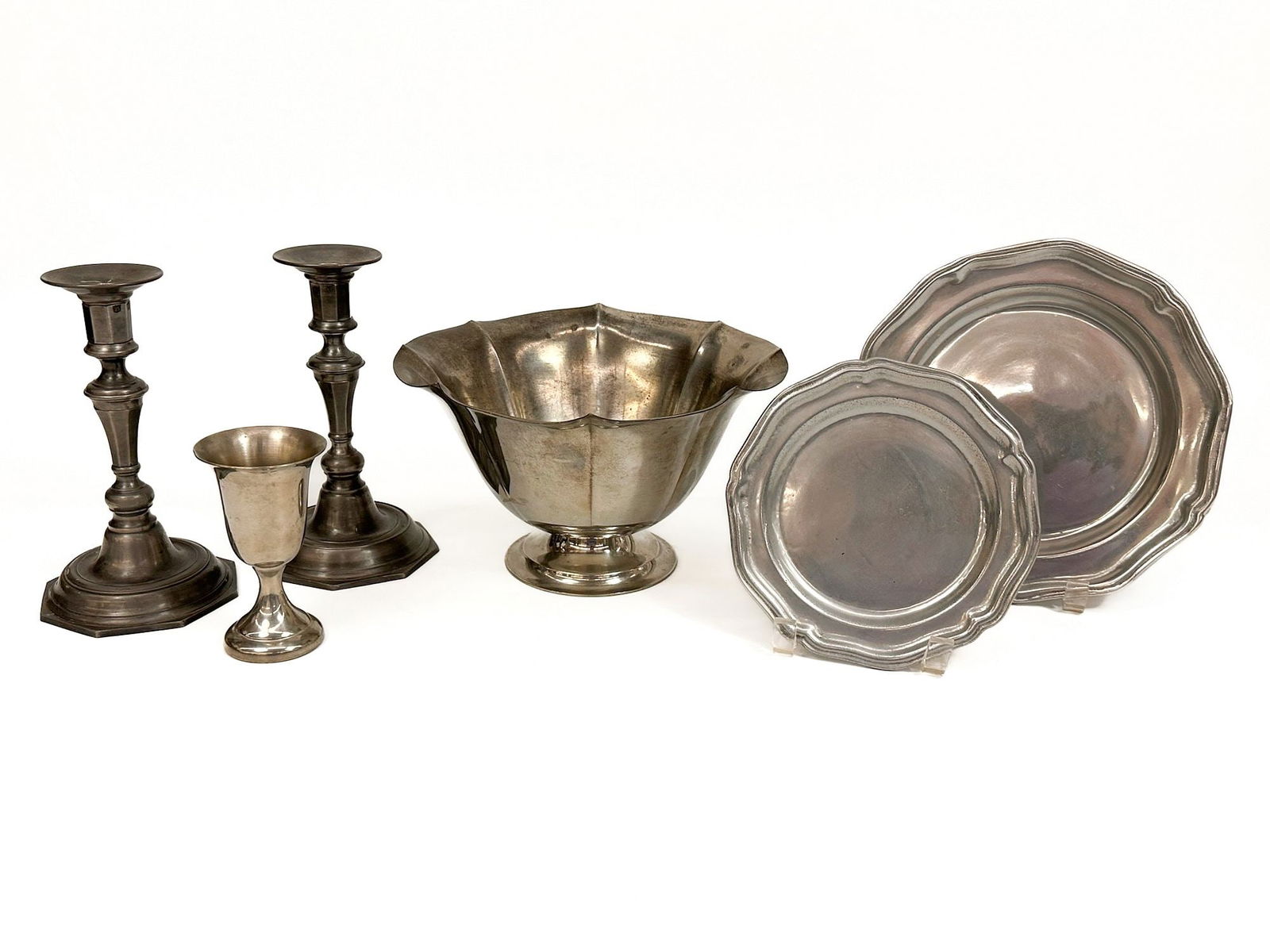 Vintage Pewter Tableware Lot: John Somers, Wilton Columbia, Empire, KS (1 of 11)