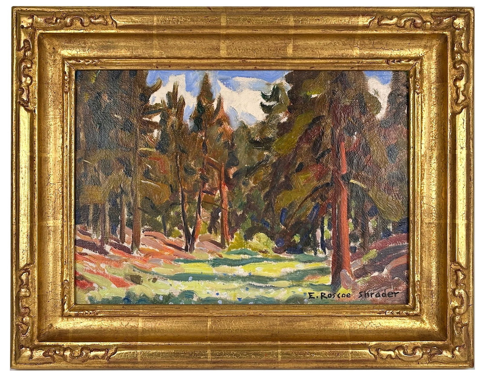 Edwin Roscoe Schrader (1878-1960) Oil on Canvas, Landscape (1 of 6)