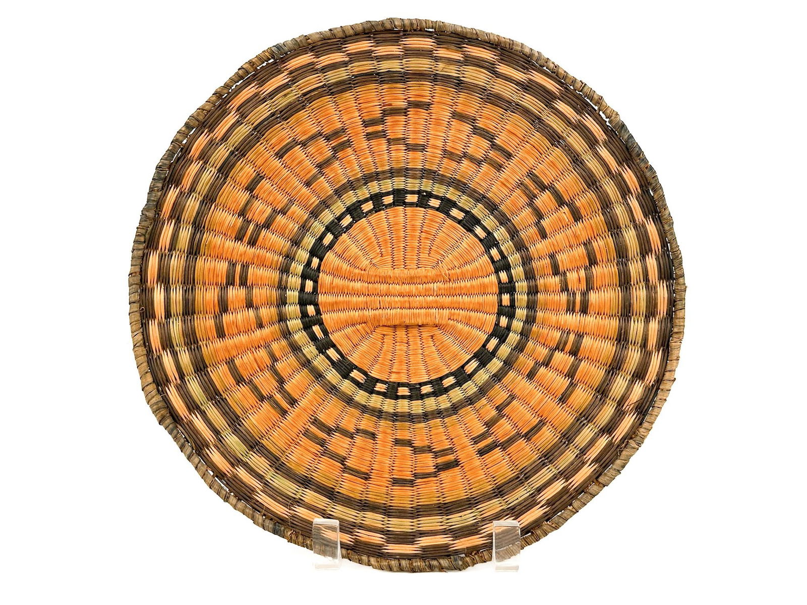 Hopi Third Mesa, Wicker Basket, Mid 20th Century, Southwest American Indian (1 of 3)