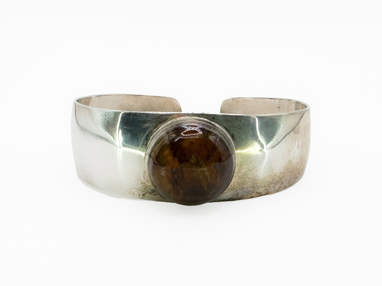 Jamie Joseph Sterling Silver & Fire Agate Cuff Bracelet (1 of 3)