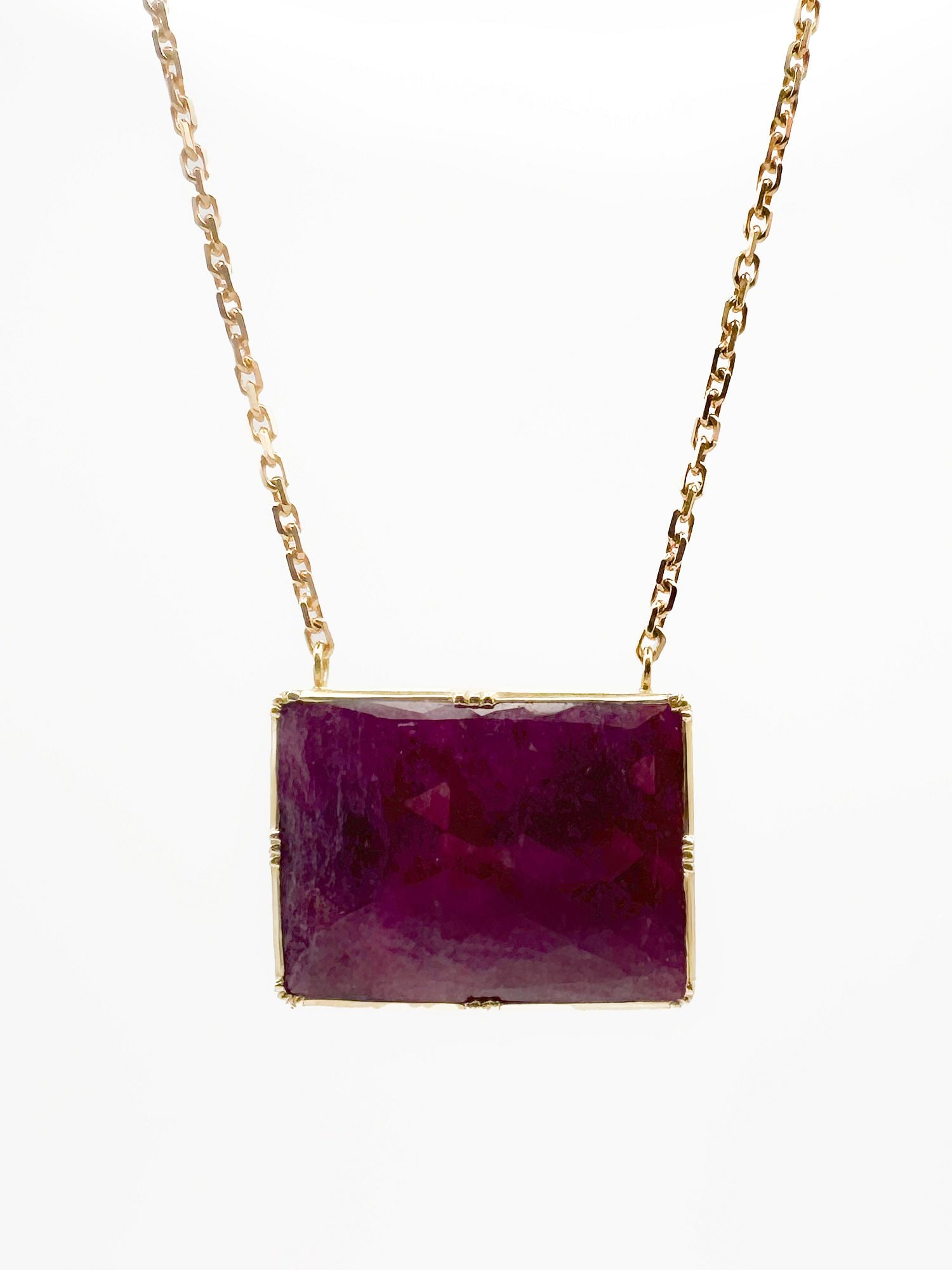 Brooke Gregson 18K Gold & Ruby Pendant Necklace (1 of 4)