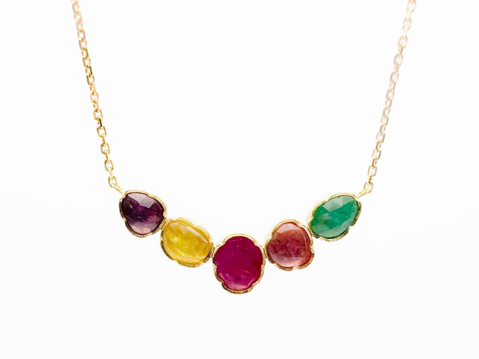 Brooke Gregson 18K Gold Gemstone Pendant Necklace (1 of 4)