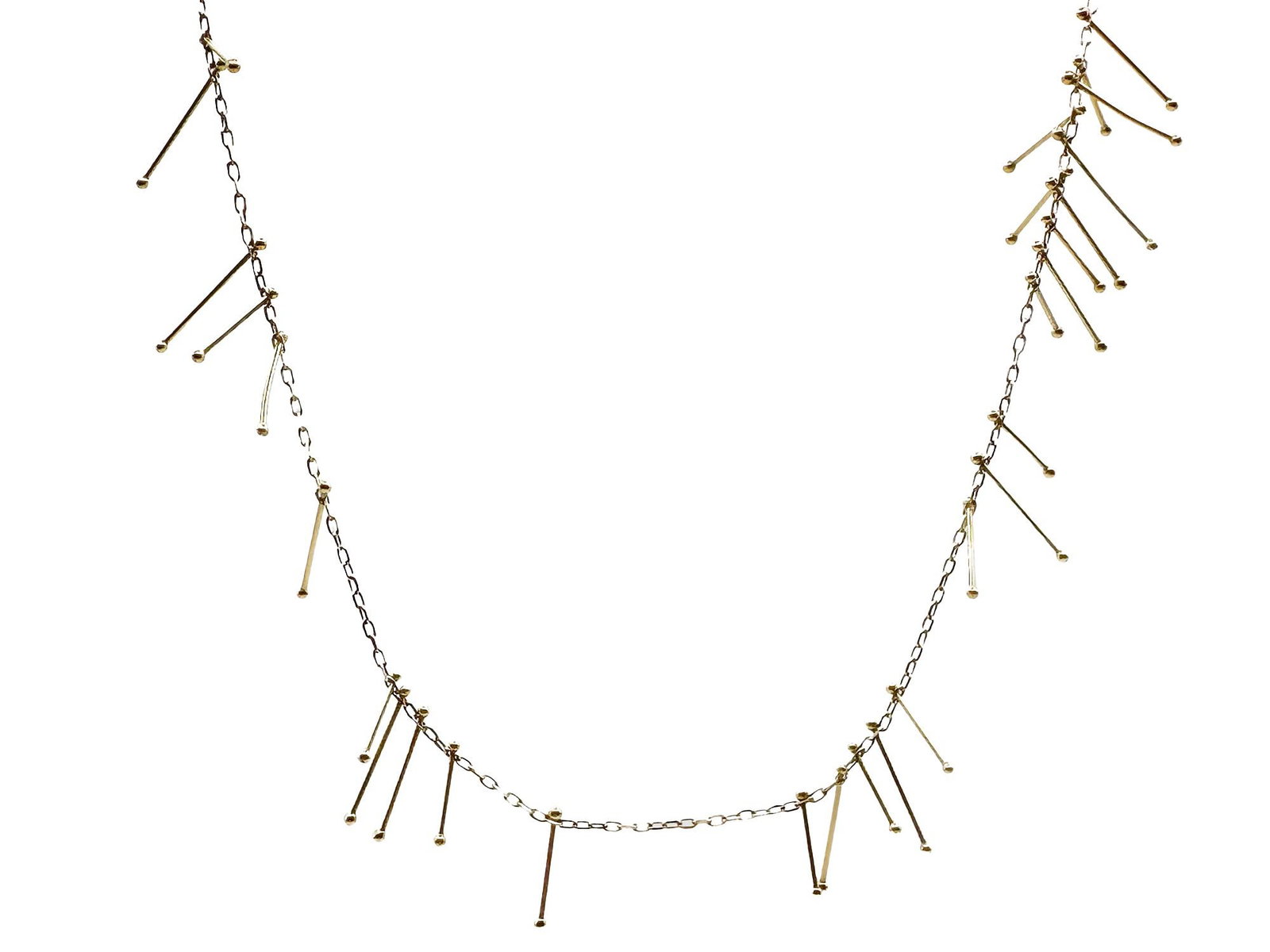 Beth Orduna 18K Gold Delicate Spikes Necklace (1 of 3)