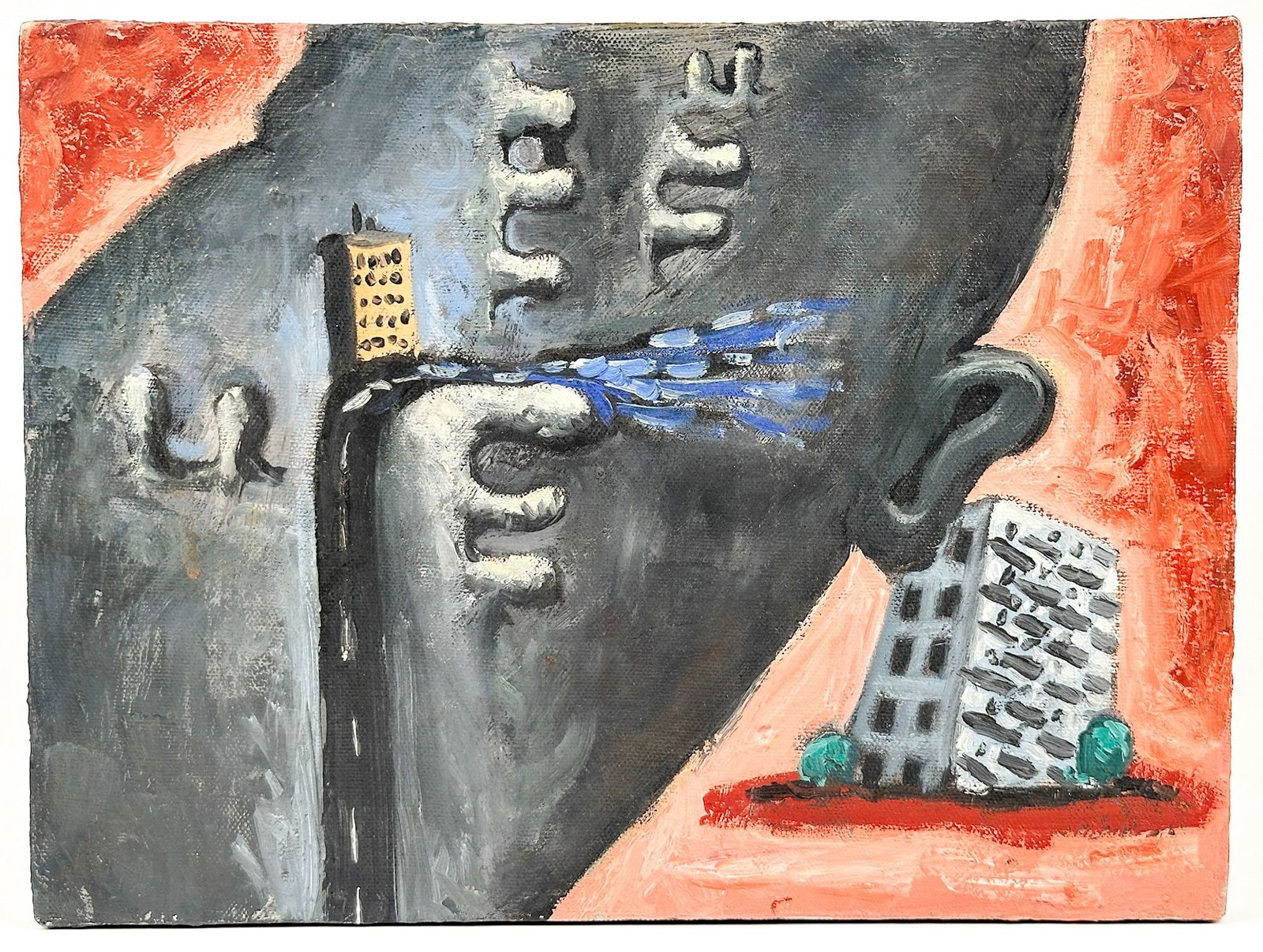 David Humphrey (b. 1955) Oil on Canvas, Moving Up, 1983 (1 of 3)