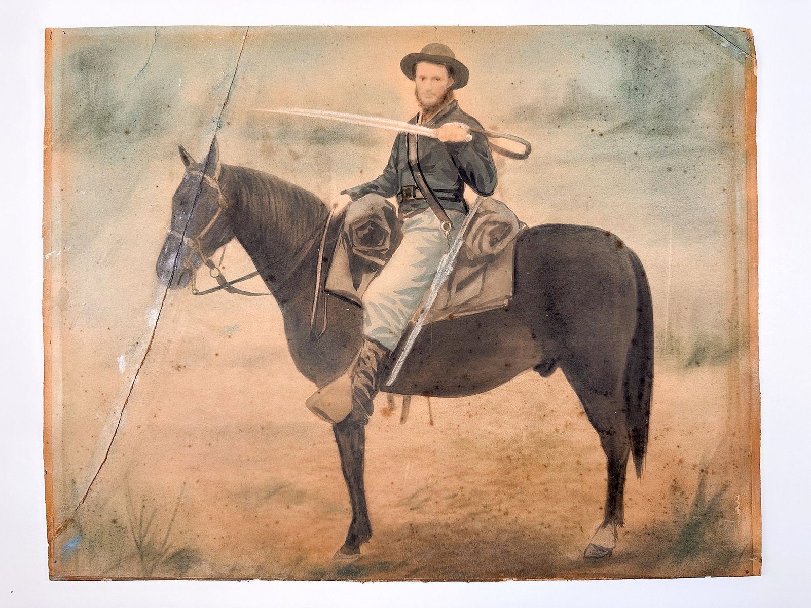 19th Century Hand Tinted Photograph, Portrait of George Patrick, 1865 (1 of 3)
