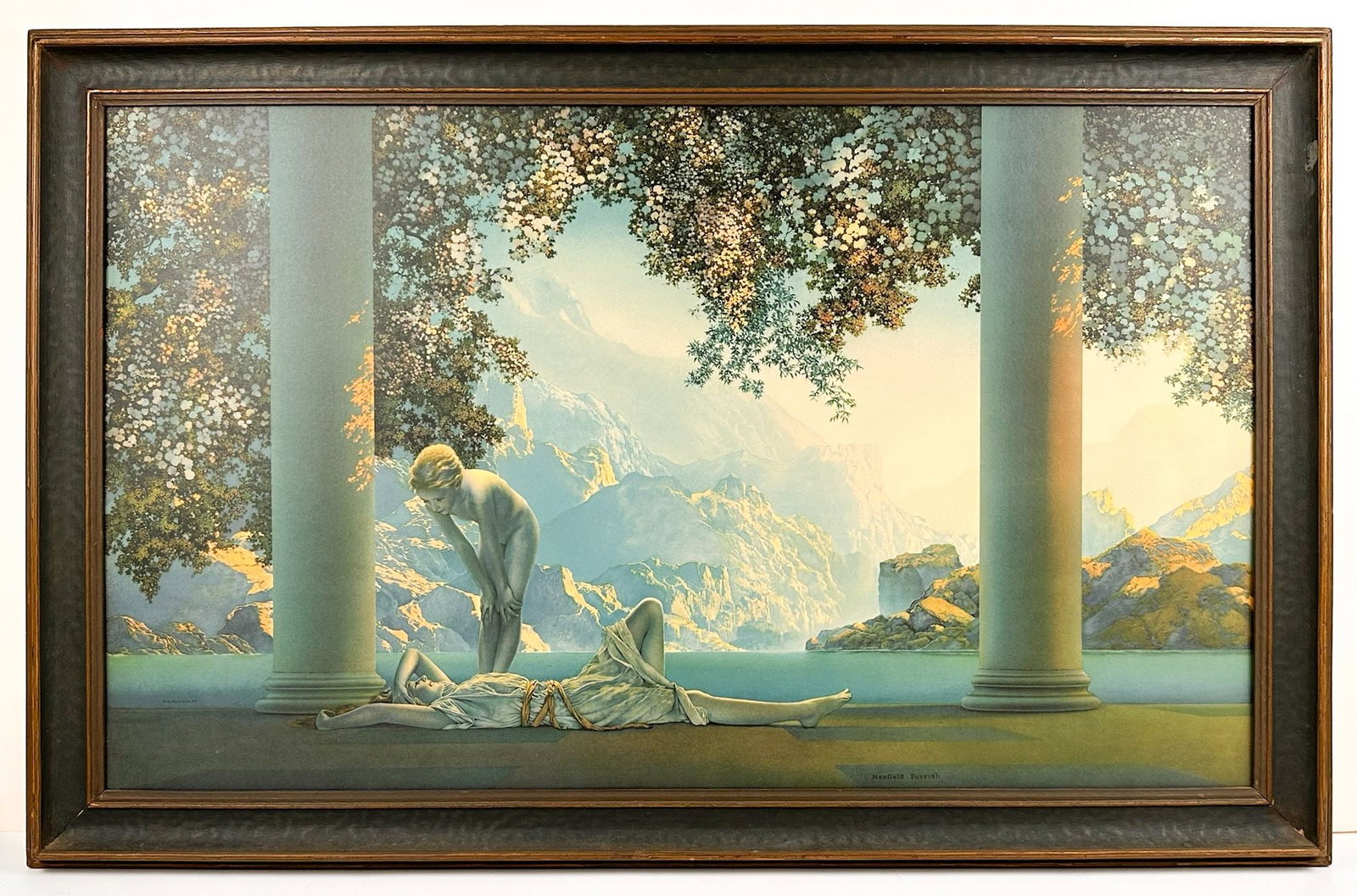 Maxfield Parrish (1870-1966) Framed Lithograph on Paper, Daybreak, 1923 (1 of 6)
