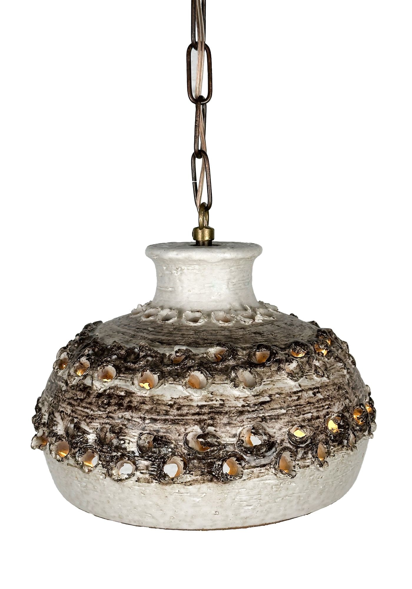 Midcentury Ceramic Hanging Pendant Light Lamp (1 of 5)