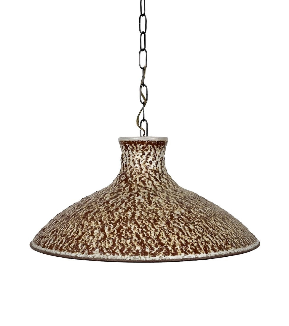 Ege Dagnaes Midcentury Studio Pottery Hanging Pendant Light Lamp (1 of 5)