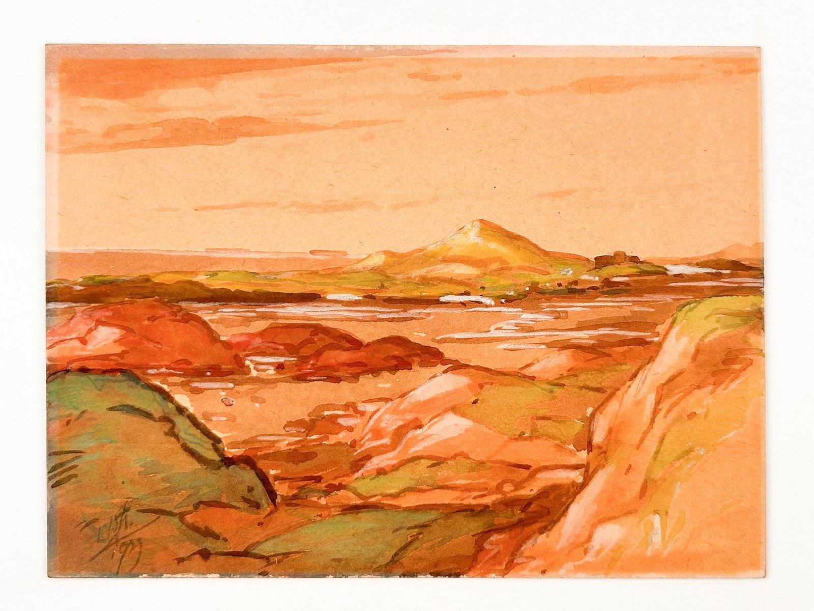 William Watson Peploe (1869-1933) Gouache Landscape, 1921 (1 of 2)