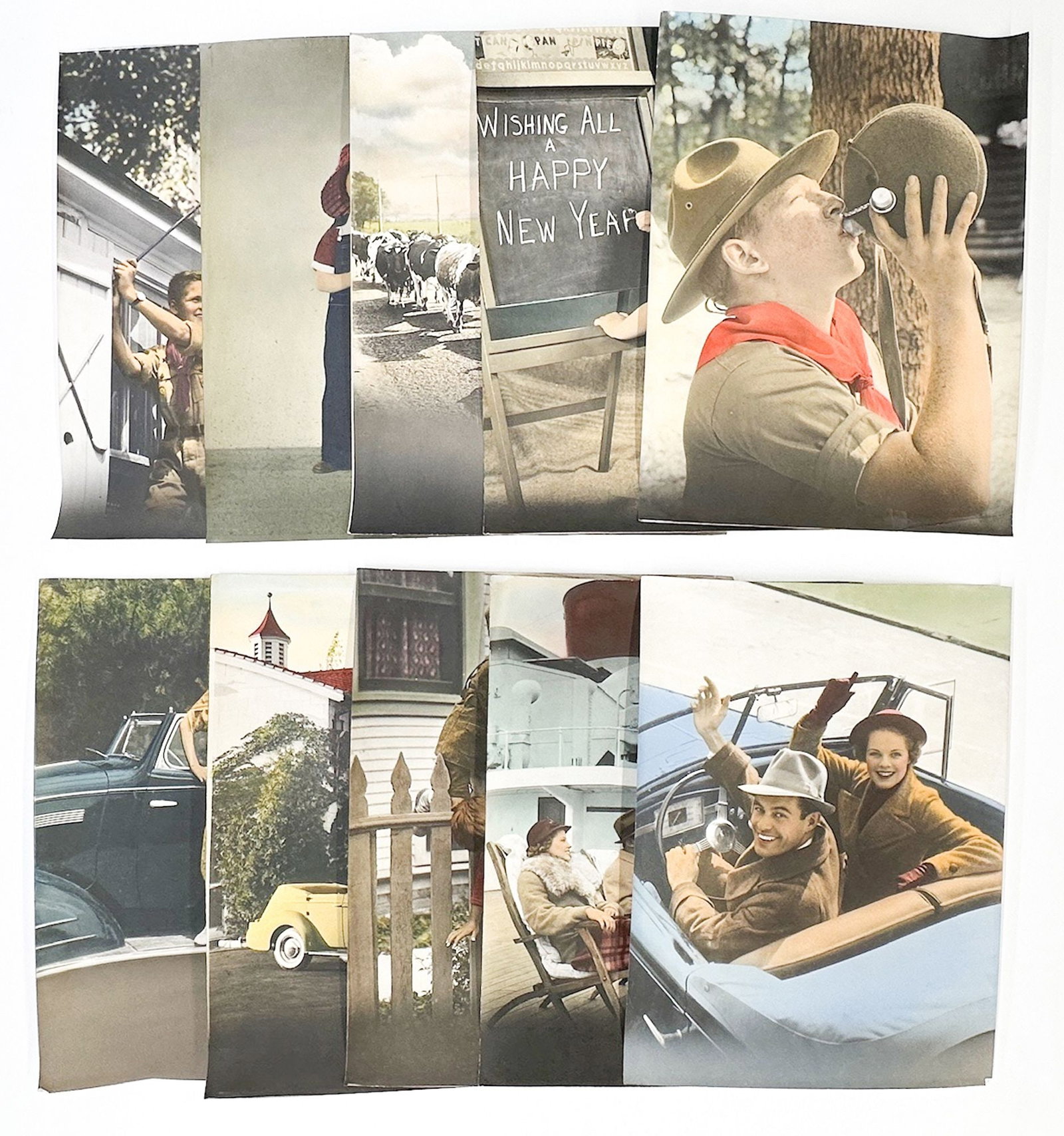 Lot of 58 Burton Frasher Advertising Prints (1 of 6)