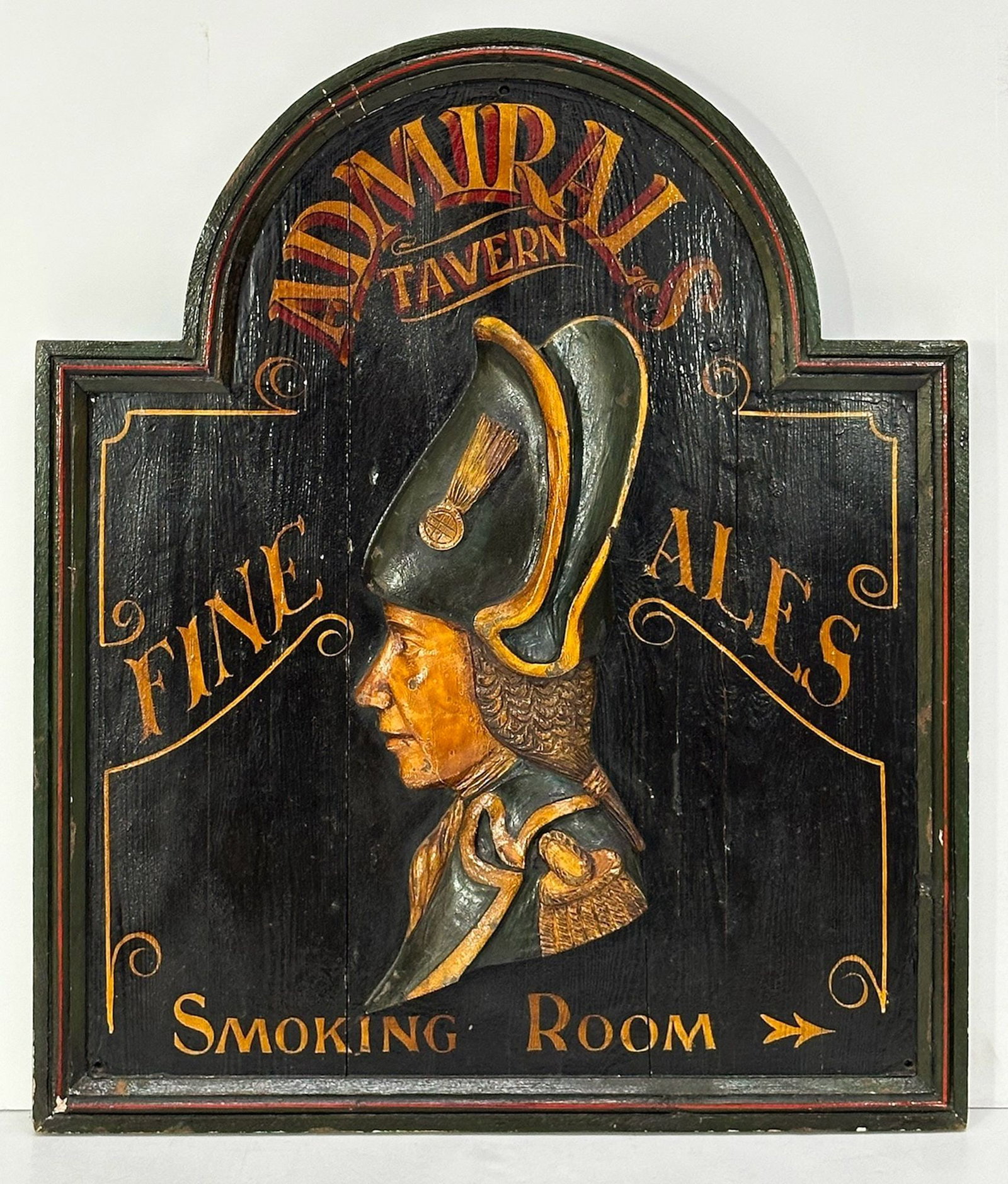 Admirals Tavern Painted Wood Pub Sign (1 of 7)