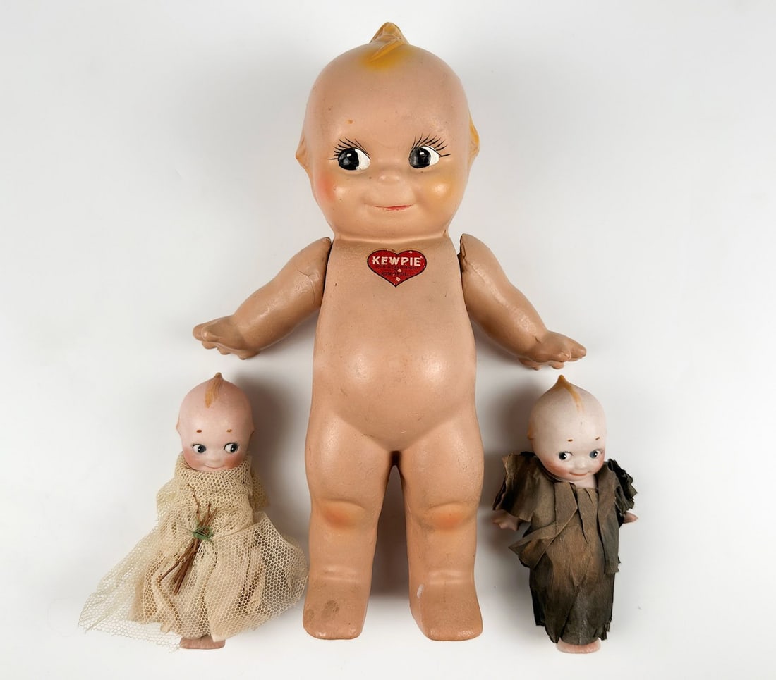Lot of Three Rose O'Neill Kewpie Dolls (1 of 4)
