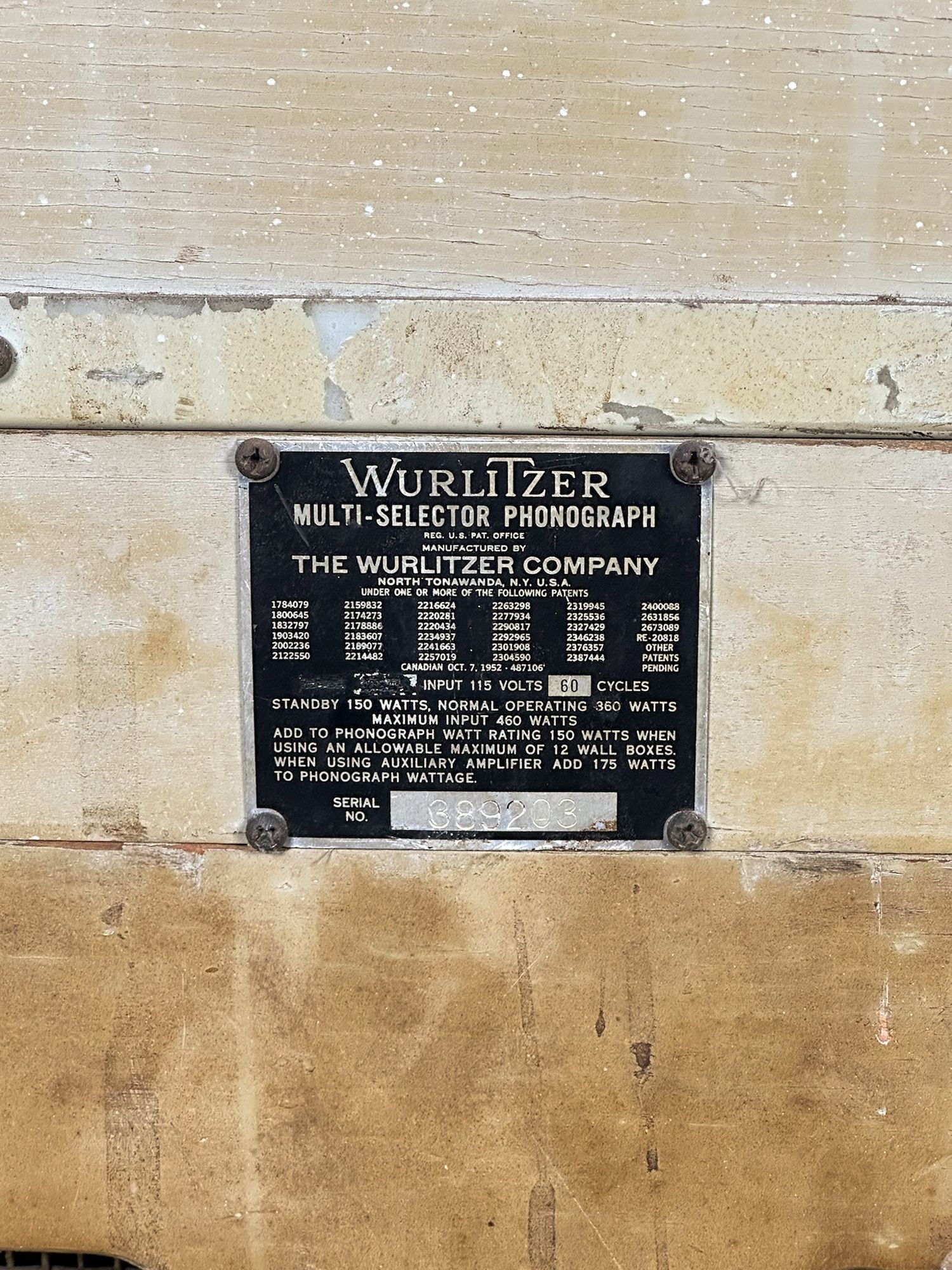 Wurlitzer Multi-Selector Phonograph Vintage Juke Box Machine - 12