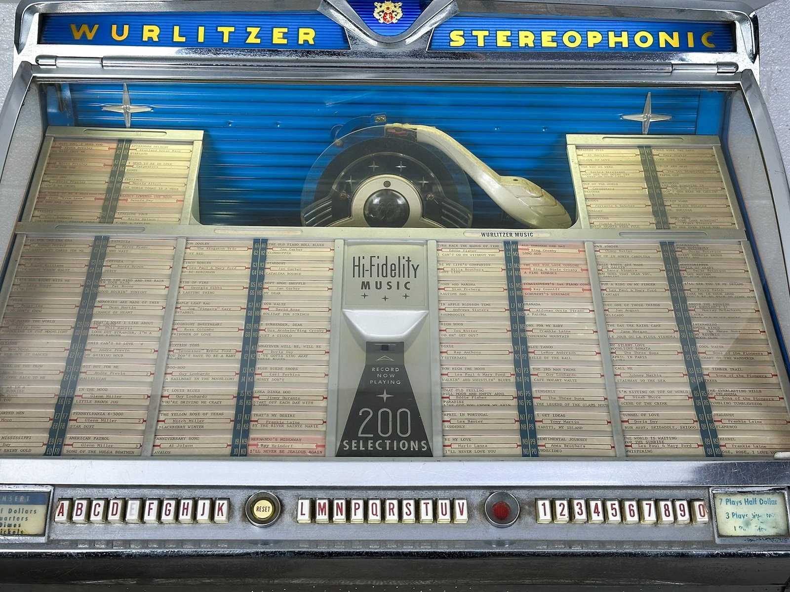 Wurlitzer Multi-Selector Phonograph Vintage Juke Box Machine - 3