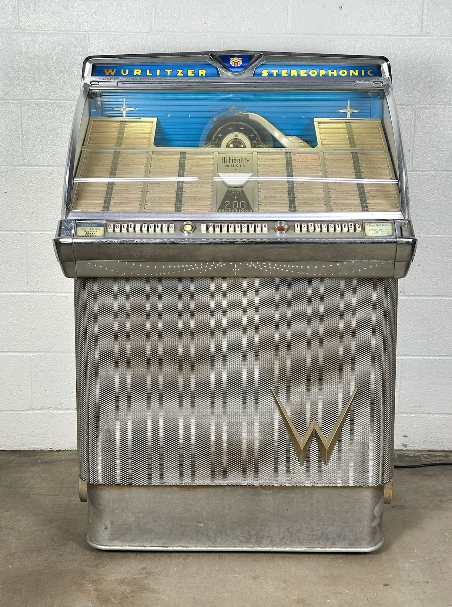 Wurlitzer Multi-Selector Phonograph Vintage Juke Box Machine - 5