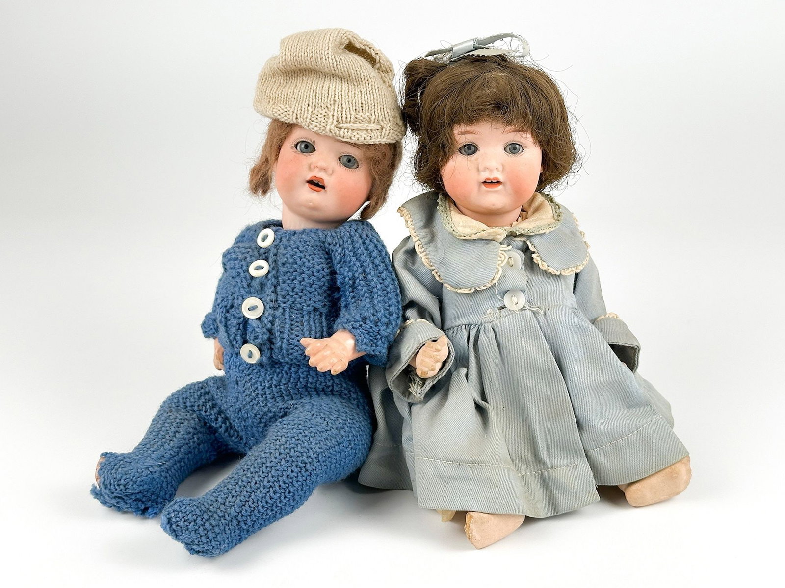 Lot of Two Antique German Porcelain Dolls (1 of 5)