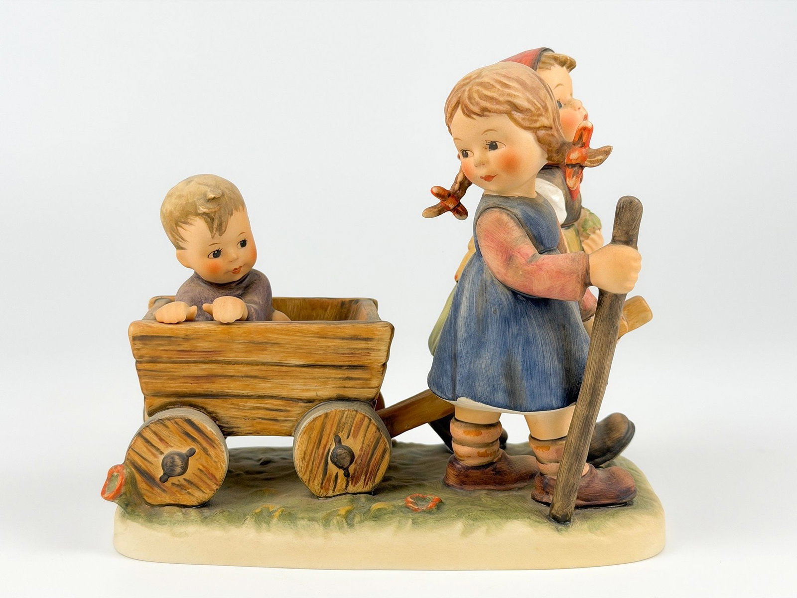 Vintage Goebel M.I. Hummel Ceramic Figure, Pleasant Journey, 1987 (1 of 6)