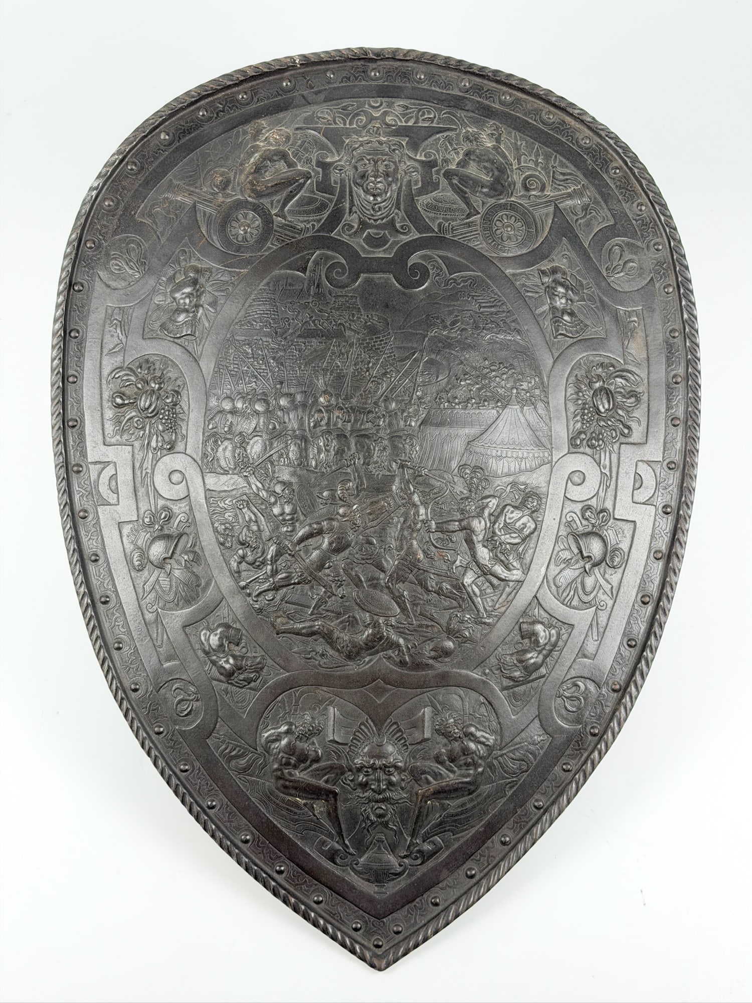 French Cast Iron Renaissance Revival Parade Shield (1 of 6)