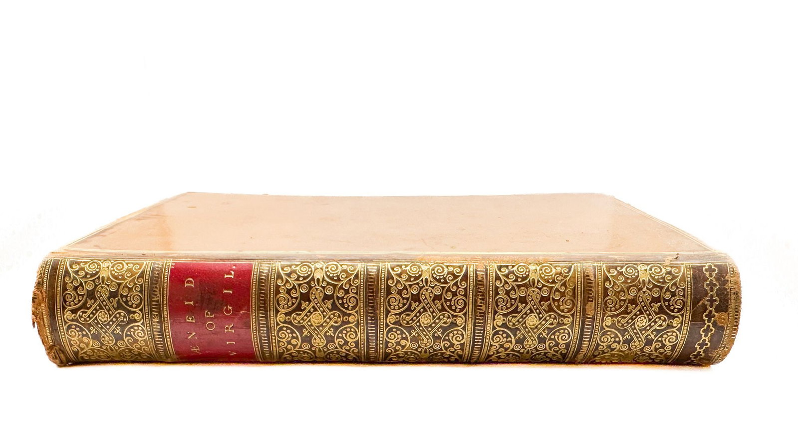 Virgil; Trans. John Conington, M.A. The Aeneid of Virgil. Third Edition. London: Longmans, Green,: A Victorian presentation copy of Conington's celebrated verse translation, bound in full tan calf with a richly gilt-tooled spine of dense scrollwork arabesques and a crimson title label. The flyleaf 