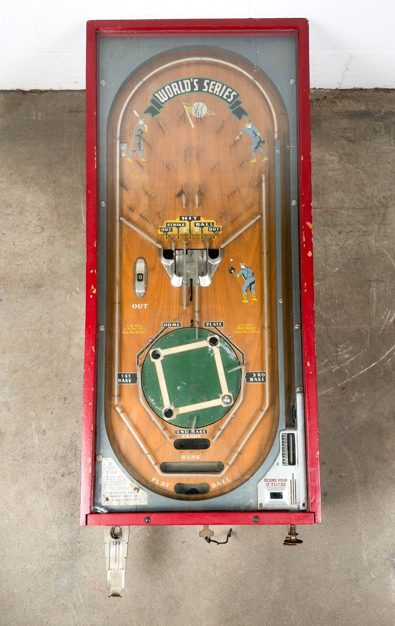 Rock-Ola 1930s World's Series Pinball Machine (1 of 7)