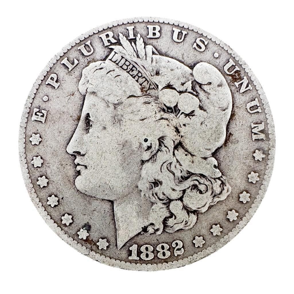 1882 Morgan Silver Dollar: An 1882 Morgan dollar from the Philadelphia Mint. A standard-date circulated example of the classic Morgan series. Shipping & Handling. All lots won by the same bidder are combined into one shipment v
