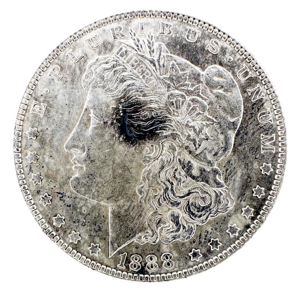 1888-S Morgan Silver Dollar (Key Date): An 1888-S Morgan dollar, a scarcer San Francisco Mint key date. A sought-after issue in the series. Shipping & Handling. All lots won by the same bidder are combined into one shipment via USPS Priorit