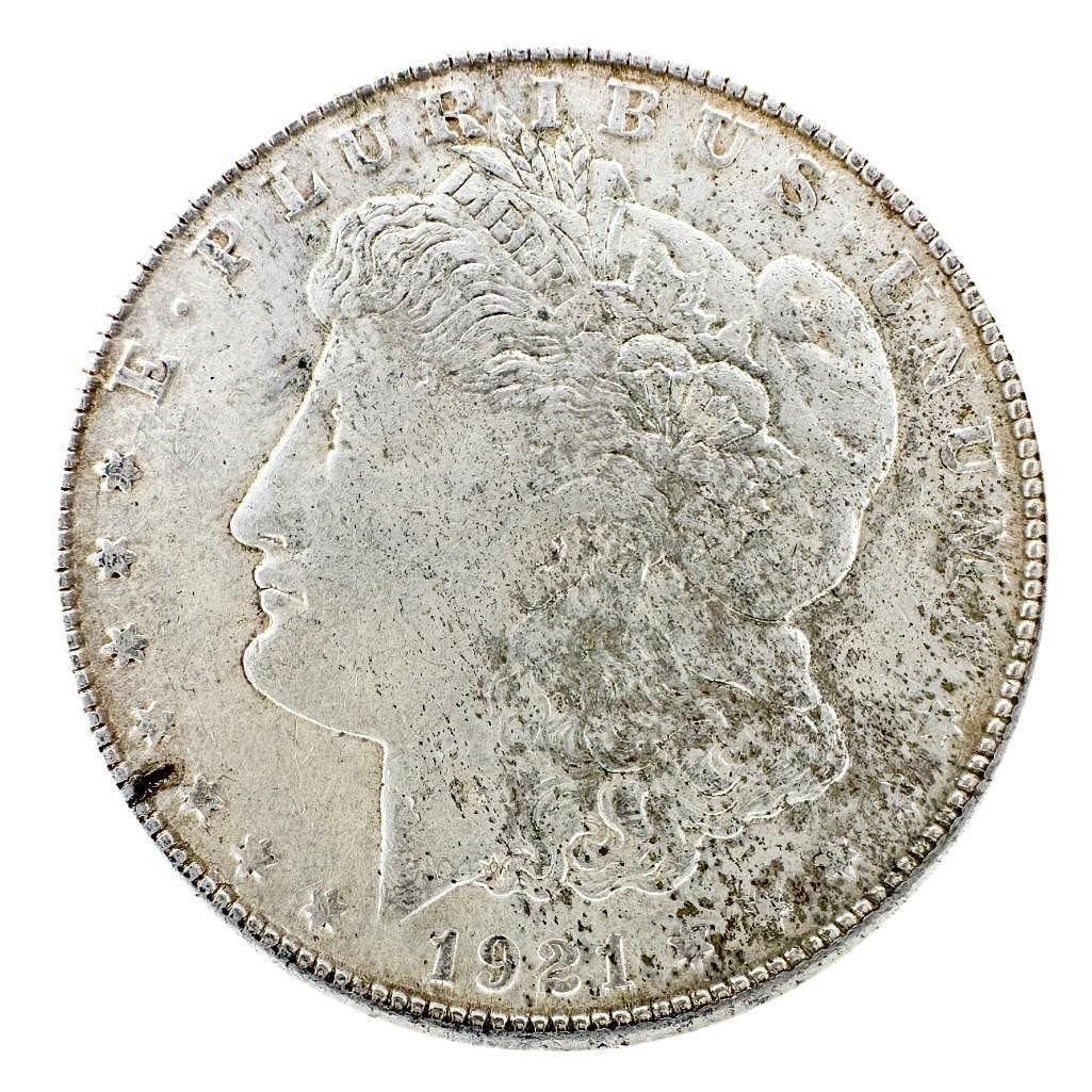 1921-S Morgan Silver Dollar: A 1921-S Morgan dollar from the San Francisco Mint. Struck in the series' final year. Shipping & Handling. All lots won by the same bidder are combined into one shipment via USPS Priority Mail (tracki