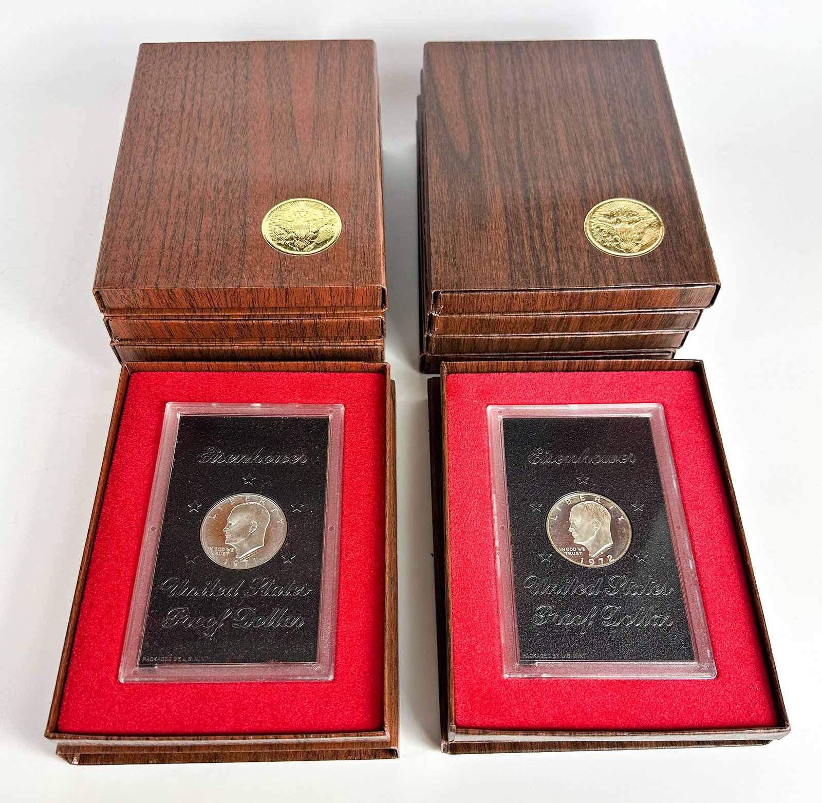Lot of 10 1971 & 1972 Eisenhower Dollar Proofs (1 of 3)