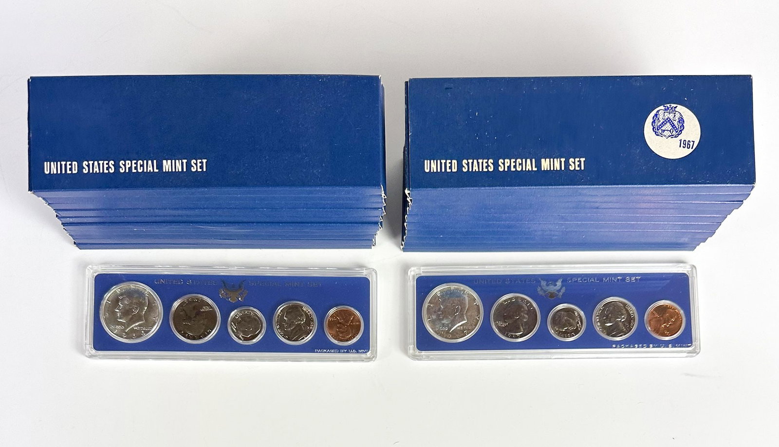 Lot of 20 US Special Mint Sets 1967, 1966 (1 of 3)
