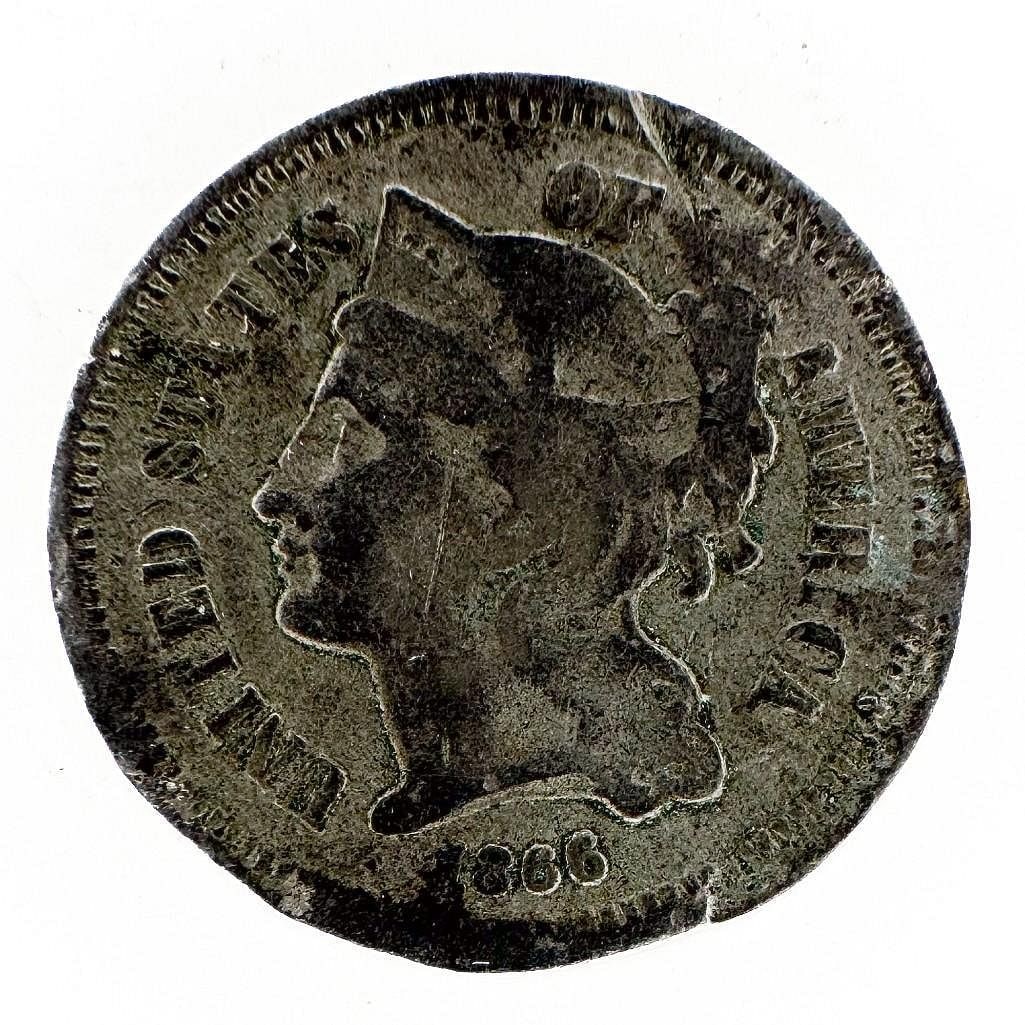 1866 Three Cent Nickel (1 of 2)