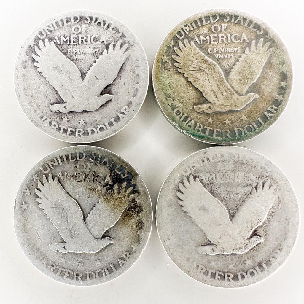(4) Standing Liberty Quarters - 2