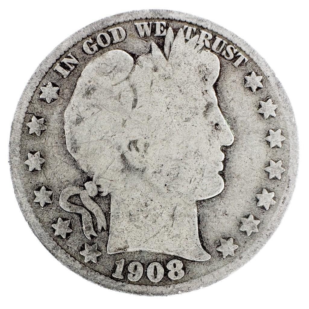 1908-S Barber Half Dollar (1 of 2)