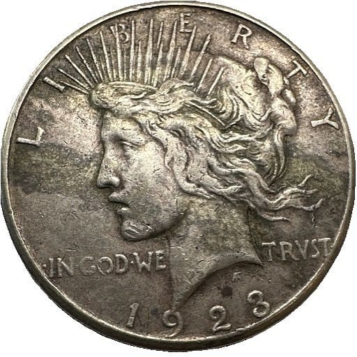 1923-S Peace Dollar: A 1923-S Peace dollar from the San Francisco Mint. A common-date example of the Peace series. Shipping & Handling. All lots won by the same bidder are combined into one shipment via USPS Priority Mail