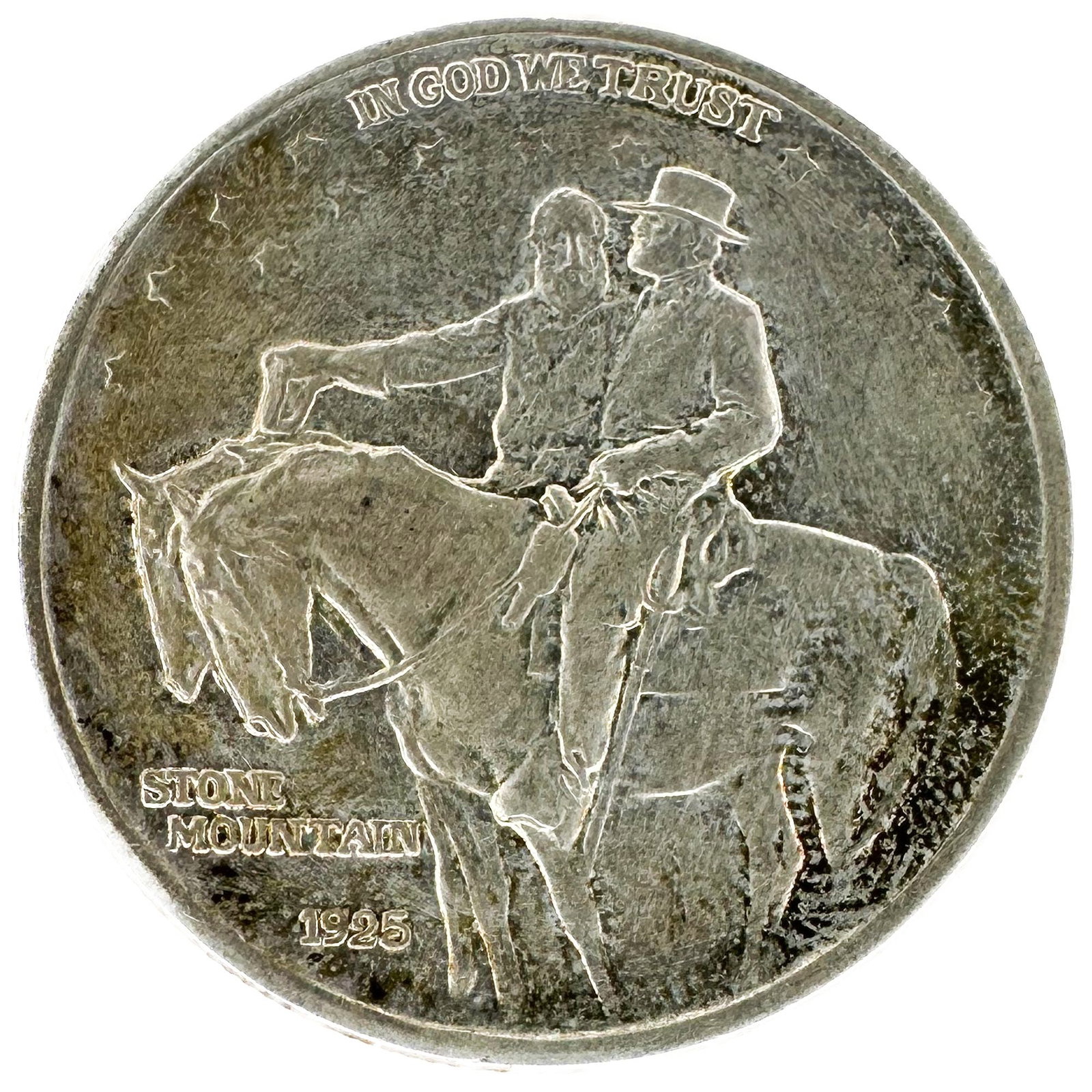 1925 Stone Mountain Half Dollar 90% Silver: A 1925 Stone Mountain Memorial commemorative half dollar. A popular early U.S. commemorative. Shipping & Handling. All lots won by the same bidder are combined into one shipment via USPS Pr