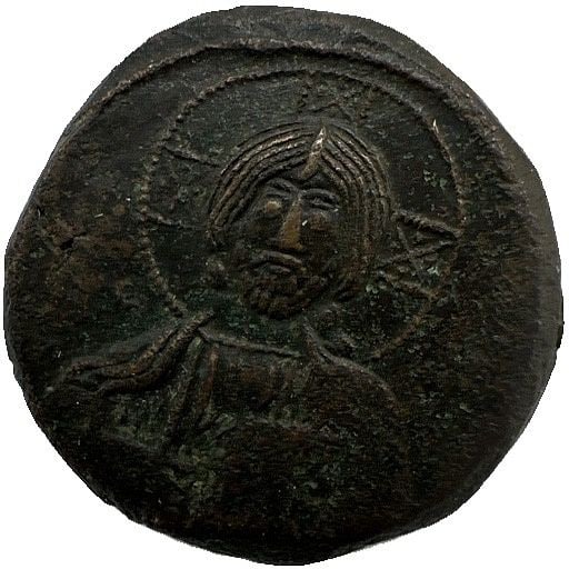 976-1030 Byzantine Empire Follis, Bronze (1 of 2)