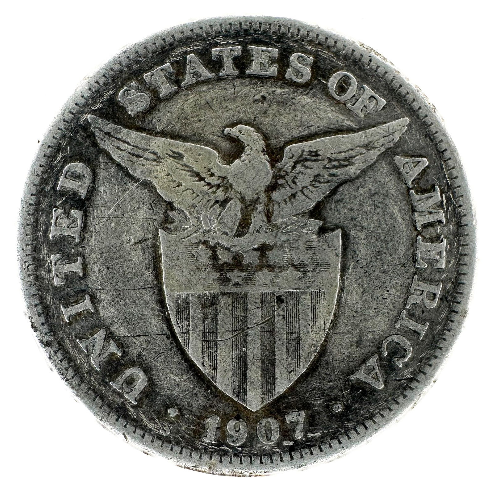 1907-S Philippines One Peso: A 1907-S Philippines one peso. A large early-20th-century Philippines coin. Shipping & Handling. All lots won by the same bidder are combined into one shipment via USPS Priority Mail (tracking include