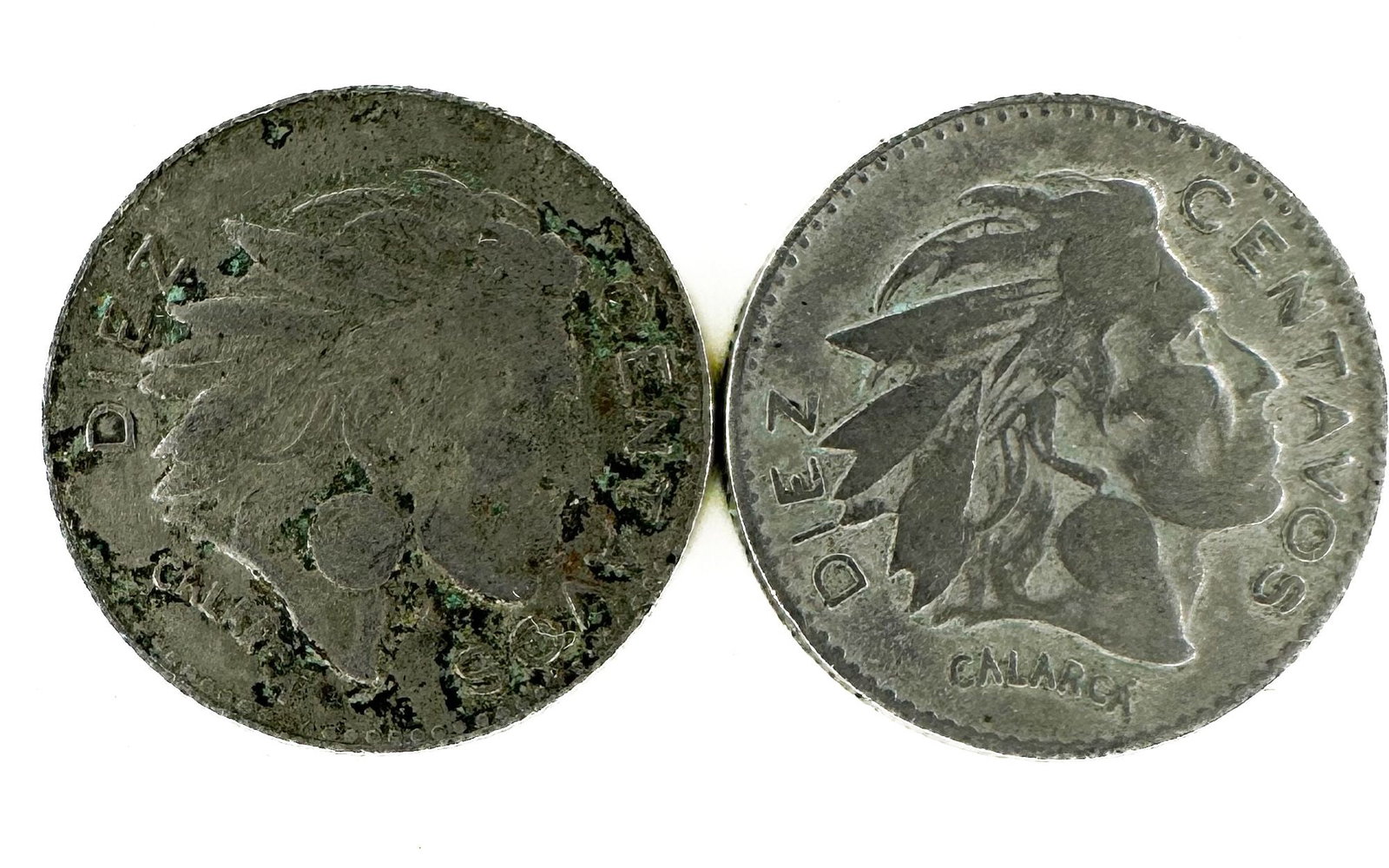 2 Colombian 10 Centavos 1959 (1 of 2)
