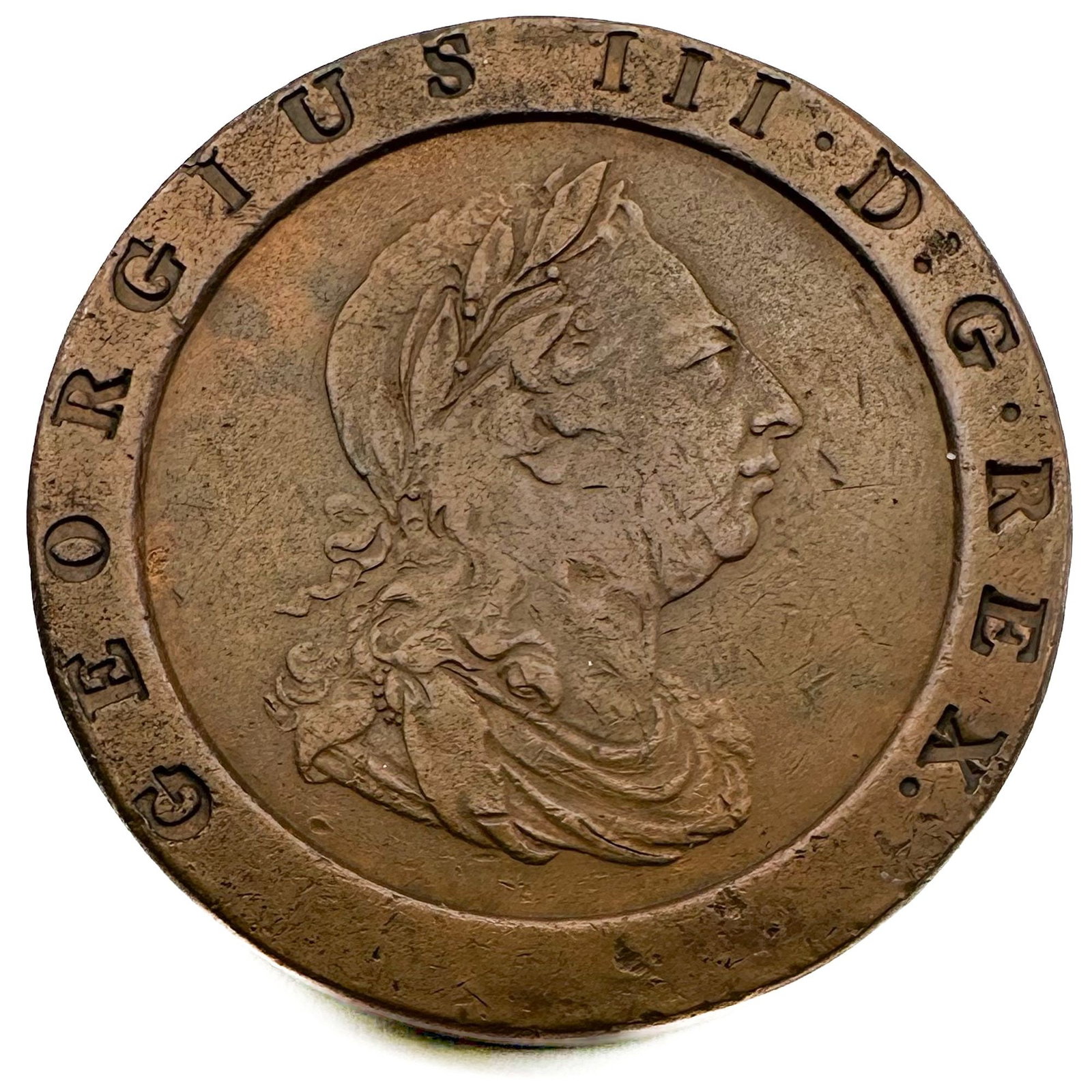 1797 2 Pence United Kingdom, Copper: A 1797 British 'cartwheel' twopence. A large, heavy early British coin. Shipping & Handling. All lots won by the same bidder are combined into one shipment via USPS Priority Mail (tracking included). 