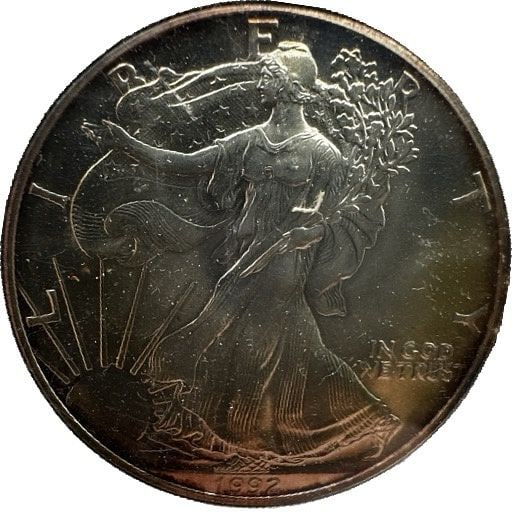 1992 American Silver Eagle (1 of 2)