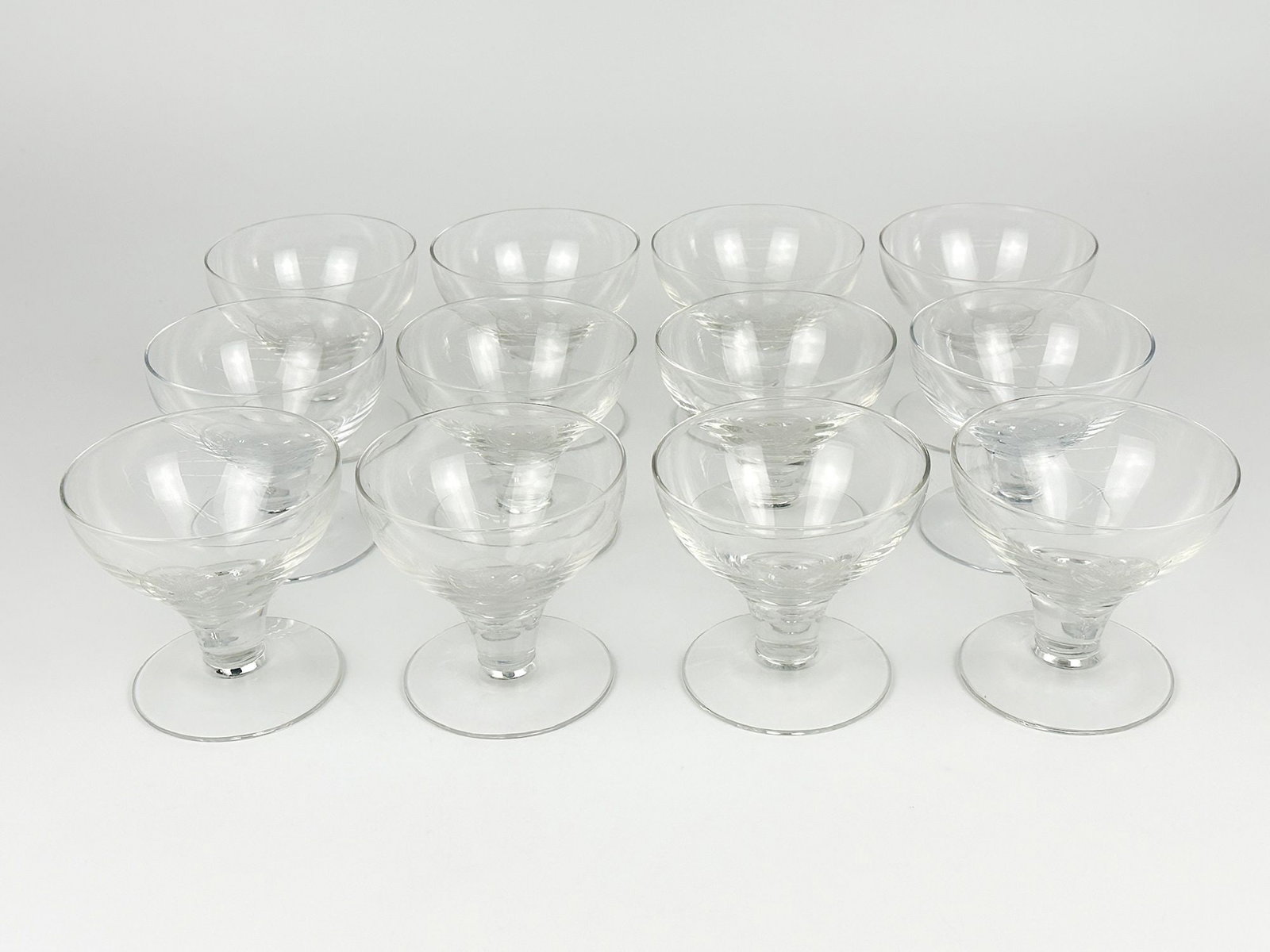 SS United States Sherbet Glasses w/ US Lines Eagle Logo (12)